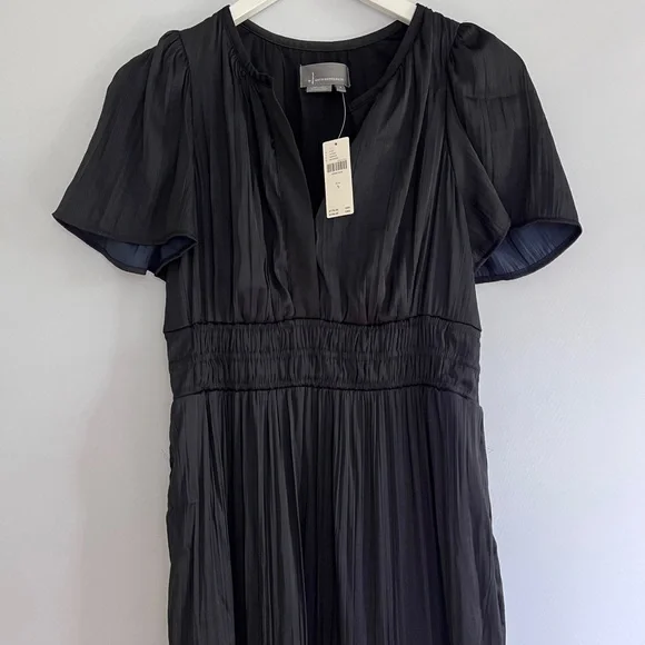 NWT Anthropologie The Somerset Silky Maxi Dress in Black size S - Picture 11 of 16